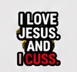 Church Sh*t Graffiti Kiss-Cut Sticker